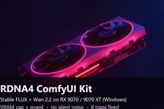 build a custom comfyui workflow or fix your amd radeon comfyui setup
