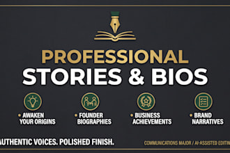 write a compelling brand story or founder bio