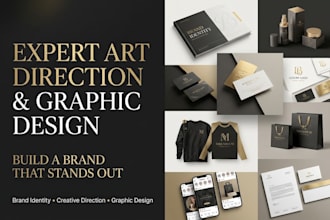 do expert professional art direction and graphic design for your brand