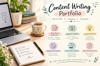 write engaging and informative articles and blog posts