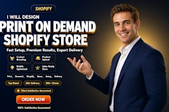 build a print on demand shopify store with printful and printify setup