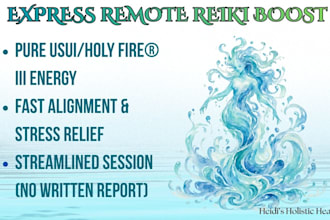 send powerful distance reiki energy healing boost, no report