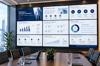 design a professional corporate business presentation