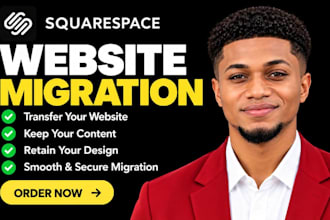 migrate wix weebly wordpress shopify godaddy kajabi or ecwid to squarespace