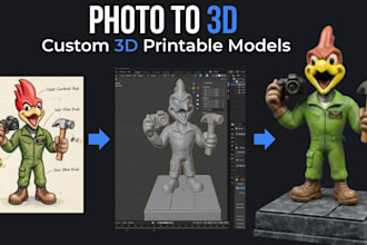turn your photo into a custom 3d model for 3d printing
