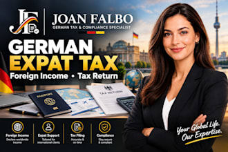 help with german expat tax return, foreign income and international tax support