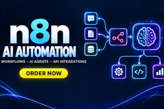 create ai automation with n8n, API integrations, and ai agents