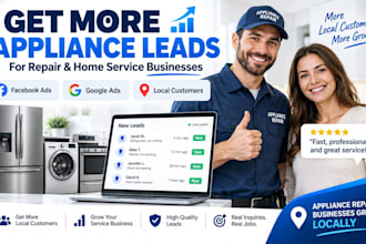 generate home appliance leads maintenance service appliance repair leads fb ads