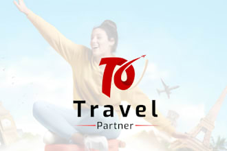 do professional travel agency, tourism and vacation logo