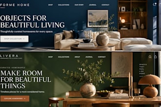 build squarespace home decor website boutique curated site homeware online store