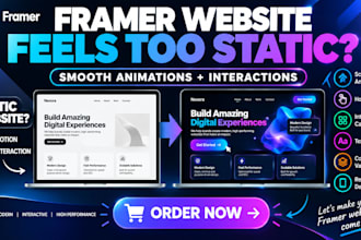 fix and add framer animations, scroll effects and interactions