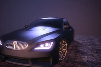 3d car model, body kits car,2 door v8 model coupe,automotive vehicle, car render