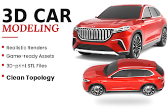 3d car modeling 3d printing 3d vehicle design  3d car rendering 3d car model