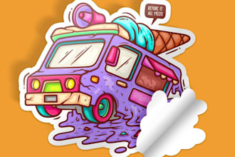 design custom stickers, labels and sticker sheets for your brand
