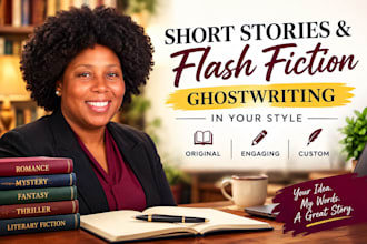 ghostwrite short stories or flash fiction in your style
