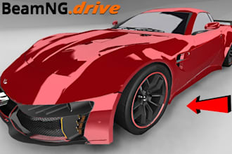 create beamng drive car mods, fix jbeam files and car physics