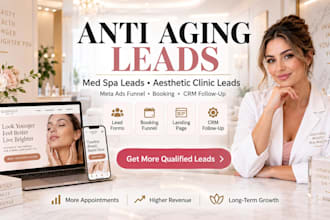 generate anti aging leads med spa leads aesthetic clinic leads meta ads funnel