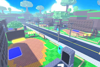 build roblox maps and game environments in a  studs style