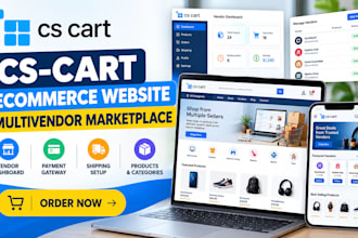 build a professional cs cart ecommerce website and multivendor marketplace
