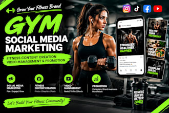 fitness marketing social media manager gym marketing content creator meta ad