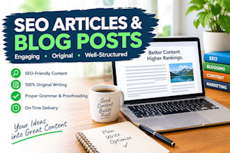 write SEO articles and engaging blog posts