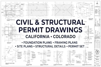 civil, structural engineer for california, texas and colorado permit sets