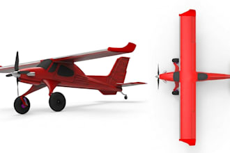 design 3d printable vtol aircraft rc plane uav drone aerospace for flight ready