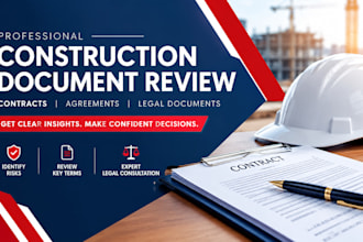 draft and review your construction contracts, agreements and legal documents