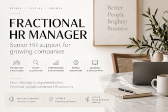 be your fractional HR manager for your spanish speaking team