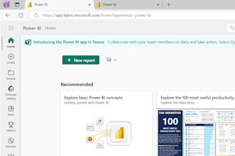 build a power bi report
