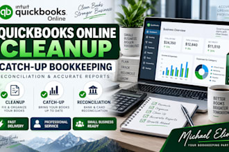 do quickbooks online cleanup catchup bookkeeping and bank reconciliation