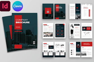 design technical brochure, corporate booklet for oil and gas manufacture company