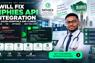 fix nphies API integration for saudi hospitals and clinics