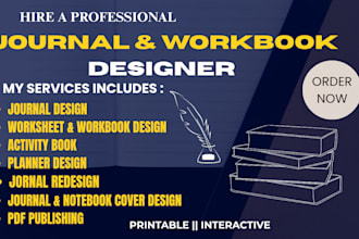be your professional journal designer for amazon and KDP