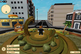 build a high quality roblox map, lobby, cafe, roblox tower, roblox city