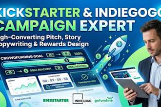 do kickstarter crowdfunding campaign promotion indiegogo gofundme fundraising