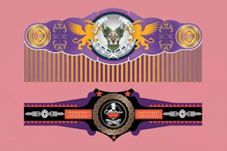 do vintage cigar label, cigar logo, cigar band and cigar box design