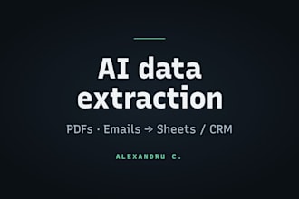 automate pdf and email data extraction to google sheets or crm with ai