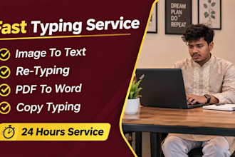 retyping PDF, images and scanned document accurately