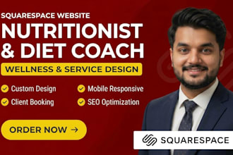 build nutritionist website diet coach squarespace wellness service website