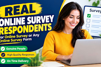 get real online survey respondents for online survey or any online survey form