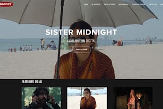 squarepace wix cinematography website film production portfolio video website