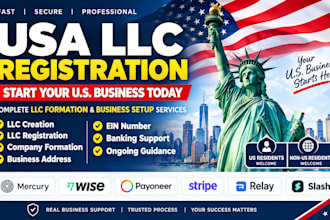 do USA llc creation, ein USA llc registration company formation business address