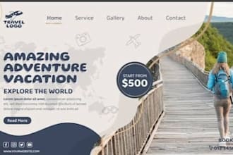 design wix tour company vacation tour travel booking tour operator website