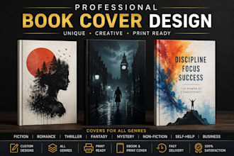 design a professional book cover, paperback ebook