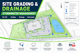 create site grading, drainage and stormwater management plans for permits