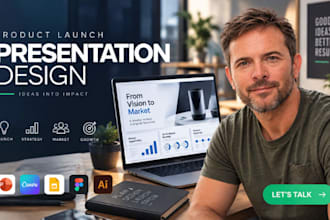 design product launch, go to market deck and product marketing presentation