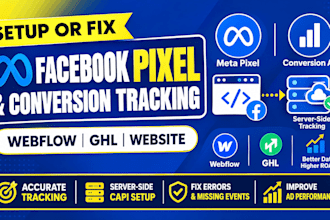 setup or fix meta facebook pixel and conversion api tracking