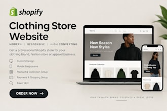build clothing store clothing brand website clothing shopify store fashion store