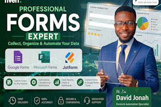 create google form, microsoft form, and jotform with automation